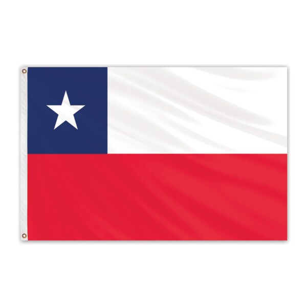 Global Flags Unlimited Chile Outdoor E Poly Flag 3'x5' 201497
